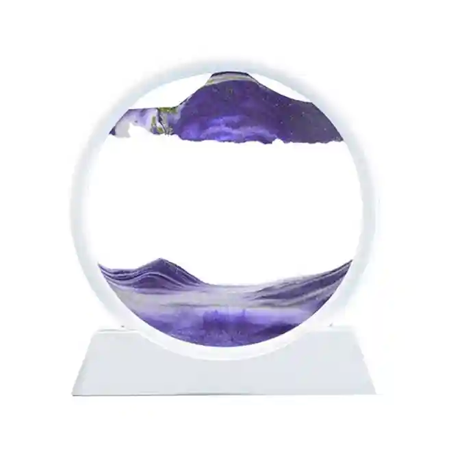 3d-Рамка с движущимся песком, 18x19x4 см, цвет фиолетовый