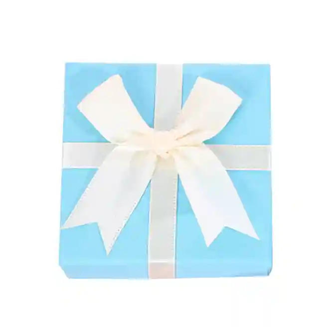 Cutie cadou pentru bijuterii, 7x7x3.5 cm, albastru deschis