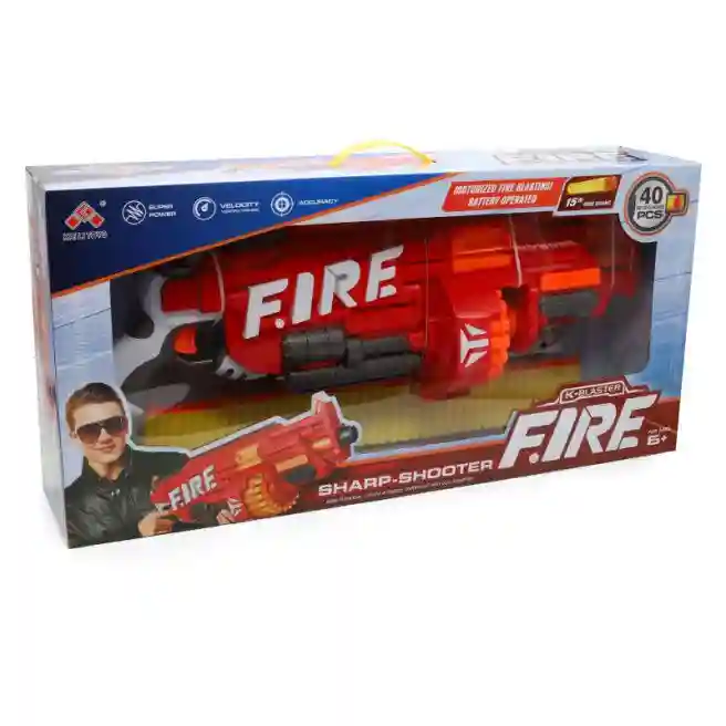 Бластер "FIRE" с присосками (40шт), код 29105