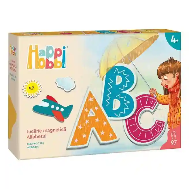 Магнитный алфавит Happy Hobby RO, код 1021D
