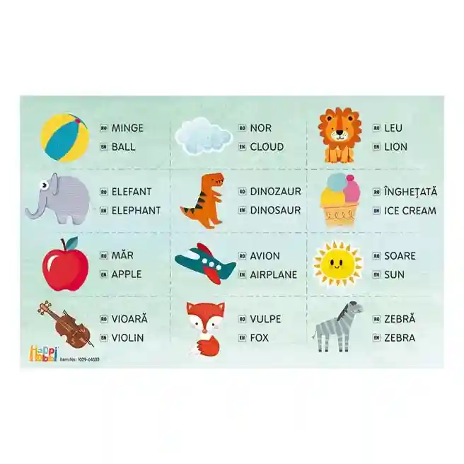 Магнитный алфавит Happy Hobby RO, код 1021D