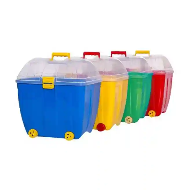 HM Lada  Big Chest pe roti, rosu cod.40473