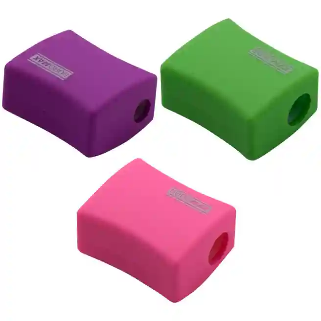 Ascutitoare Buromax,  Alfa, Rubber Touch 4778-1, cu container (in blister)