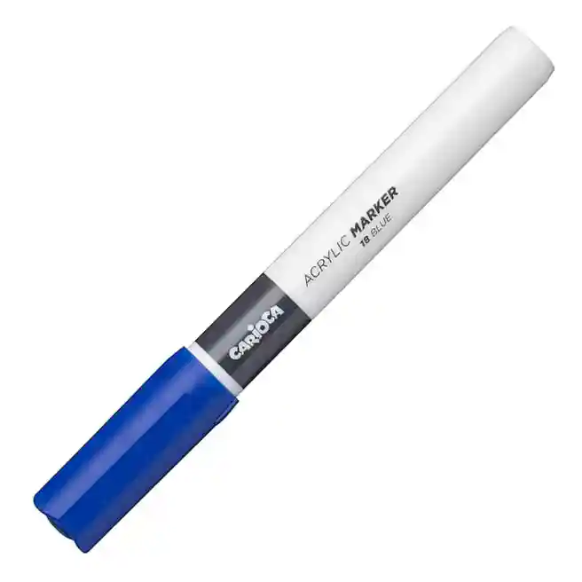 Marker acrilic Carioca Plus, albastru, 1 bucată