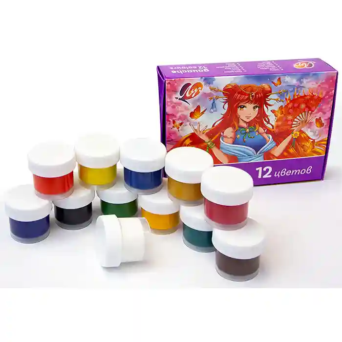 Guașa 12 culori 15 ml "Anime pentru fete"