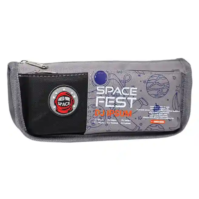Пенал школьный Space fest Black/Grey
