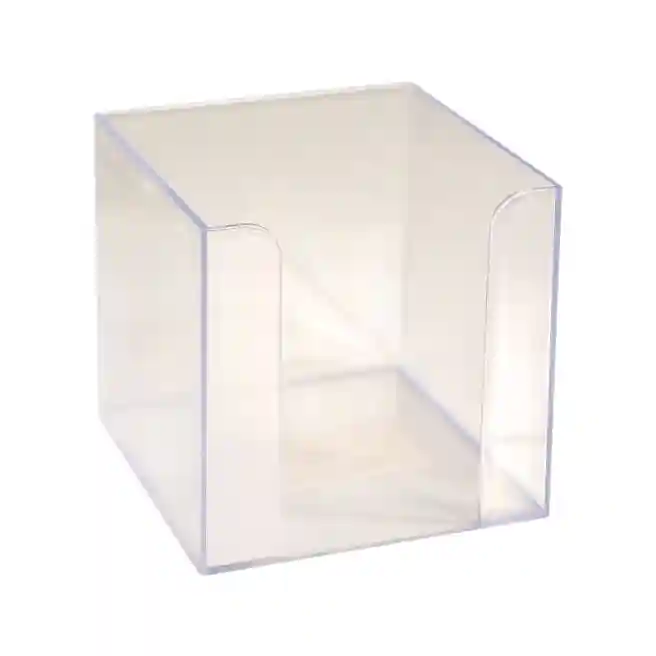 Boxa din plastic p/u hirtie, 90x90x90, transparent
