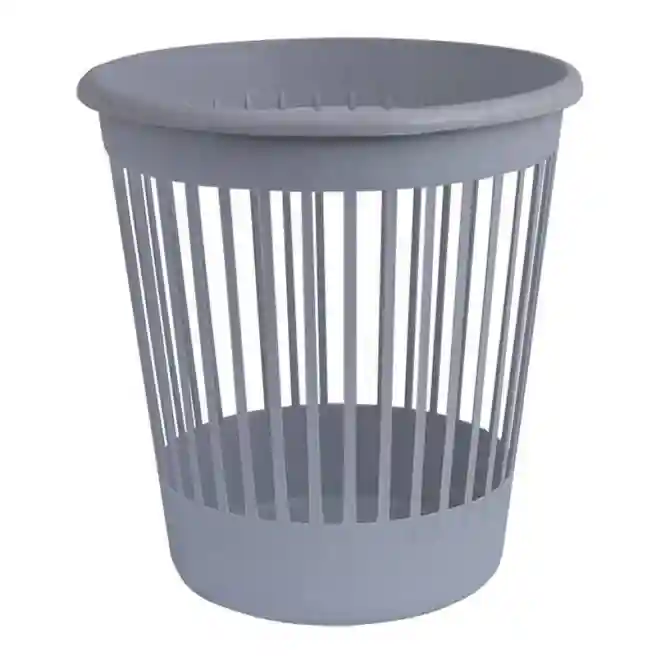 Cos din plastic p/u hirtie Arnika, 10 litre, culoare gri