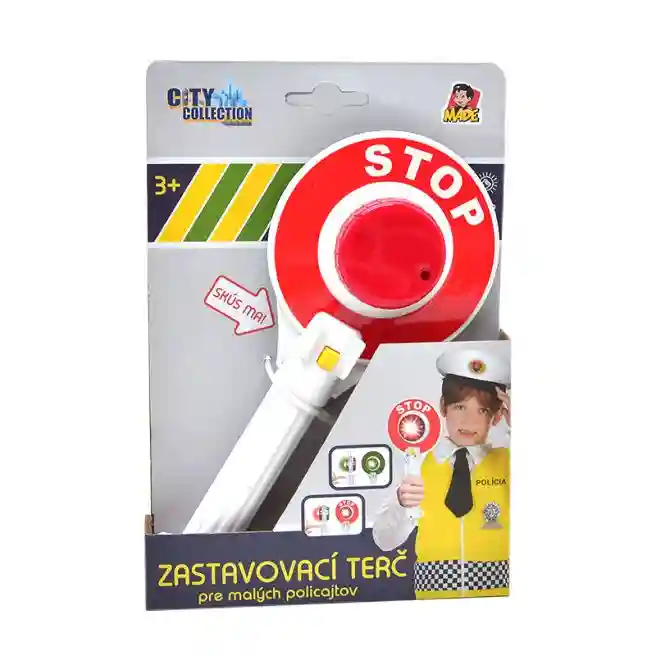 Жезл со знаком "STOP" co светом, код 602017