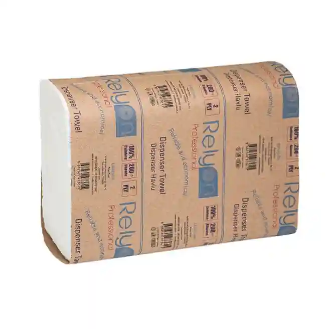 Prosoape de mâini Z pentru dispenser 2 straturi (200buc ), 21х7 cm RelyOn