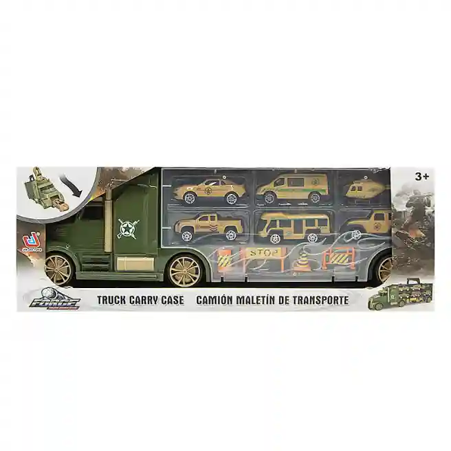 Игровой набор "Transporter Truck" с машинками, зеленый, код 652044