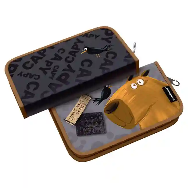 Пенал-книжка EK 110x205x25мм Happy Capy без наполнения