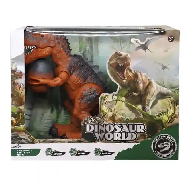 Tiranozaur interactiv cu sunet și lumină, maro, cod 871102