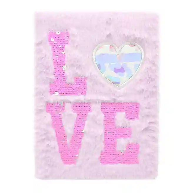 Записная книжка A5 с ручкой, Fluffy LOVE