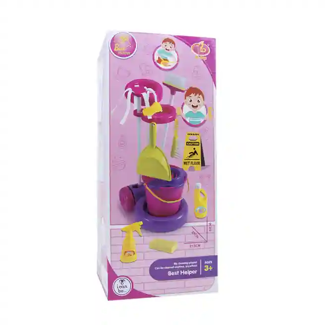 Set de joaca "Curatenie" cu galeata si mop, cod 612027