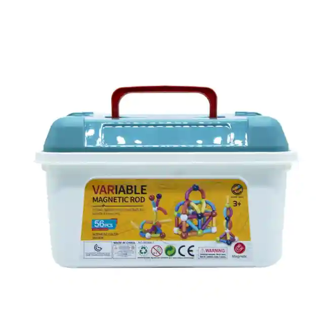 Constructor magnetic "Magnetic Rod" (56 el.), cod 632064