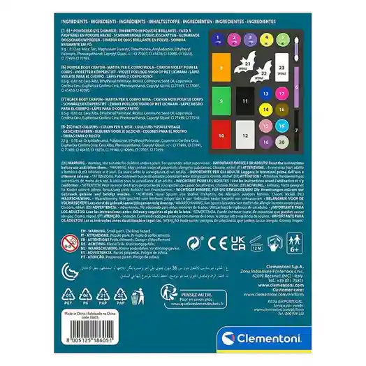 CL Trusa pentru machiaj FACE ART Crazy Chic Clementoni (18605)