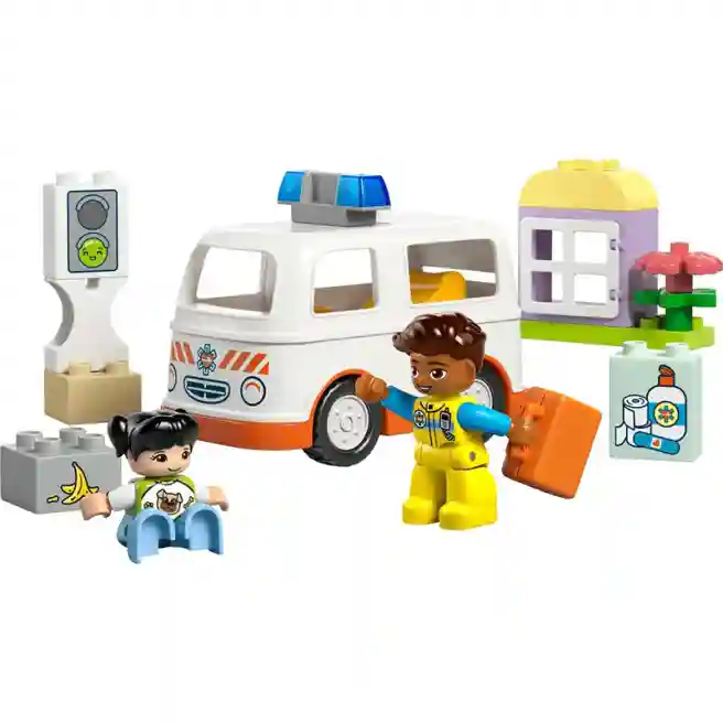 Constructor LEGO DUPLO Ambulanță și șofer, art. 10447
