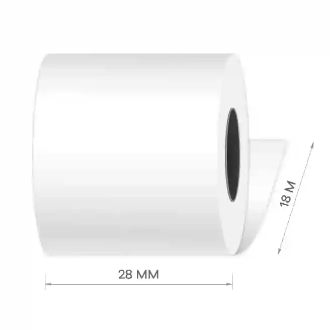 Rolă pentru casa de marcat termică 28 mm (18m, 20 rul/blist)