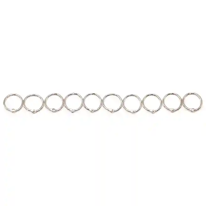 Set de inele de arhivare, din metal 15mm, 10 buc