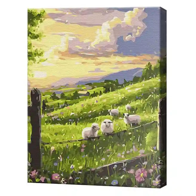Весенняя лужайка, 30x40 см, картина по номерам