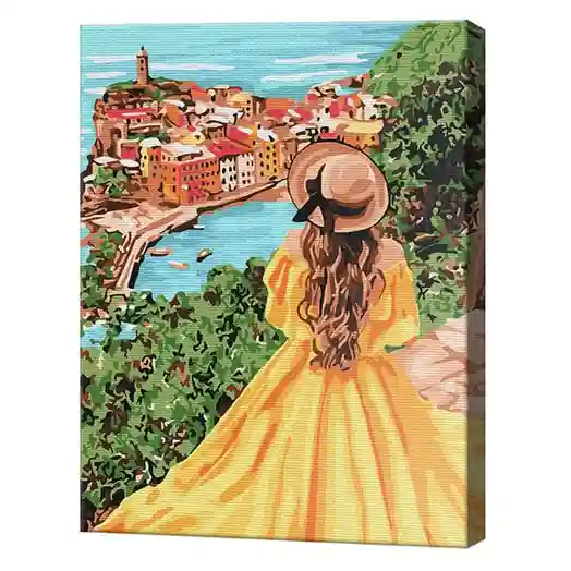Портовый город, 30x40 см, картина по номерам
