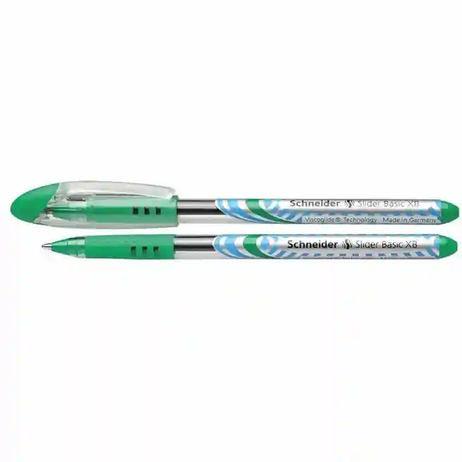 Ручка SCHNEIDER SLIDER BASIC (XB), зелёная 1,4 мм