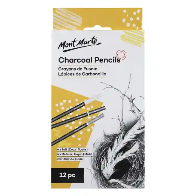 Набор угольных карандашей М.М Charcoal Pencils 12 штук
