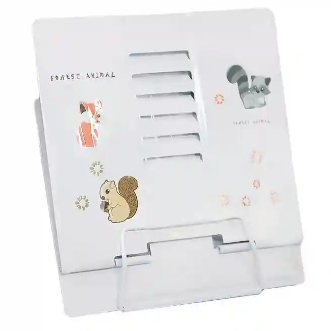 Подставка для книг Animals, белая