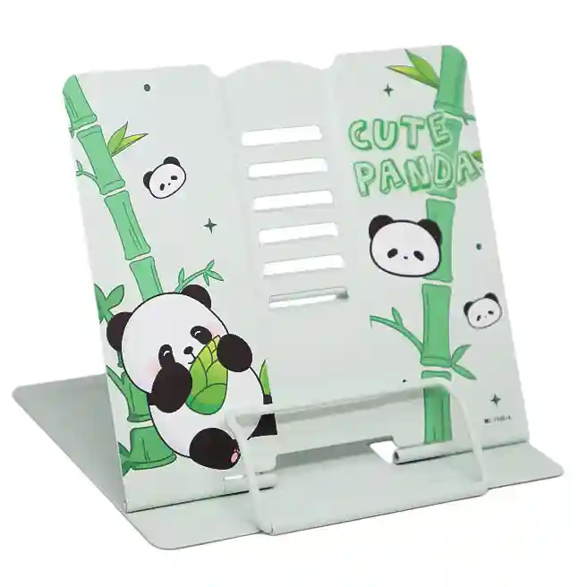Suport pentru cărți Cute Panda, verde deschis
