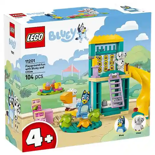 Constructor LEGO Bluey Distracție pe terenul de joacă cu Bluey și Chloe, art. 11201