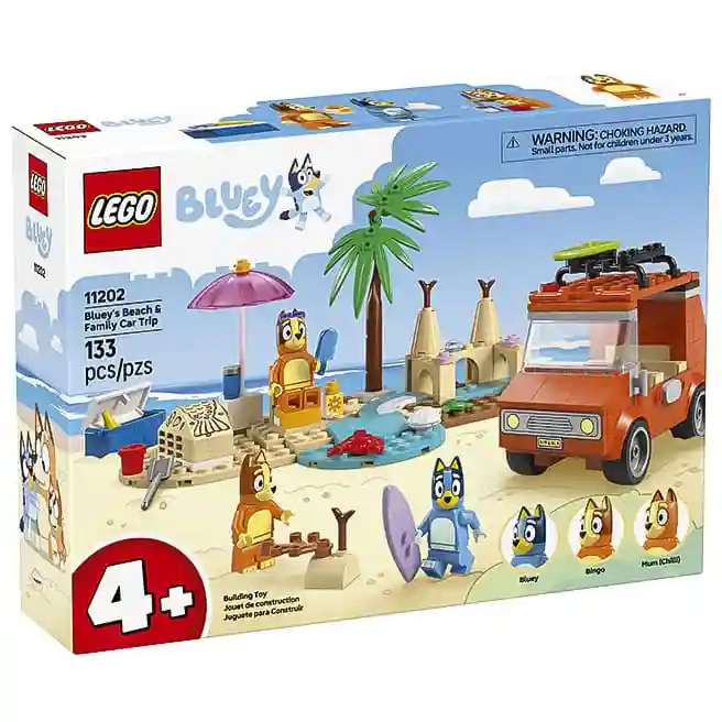 Constructor LEGO Bluey Excursie cu mașina familiei și plajă Bluey, art. 11202