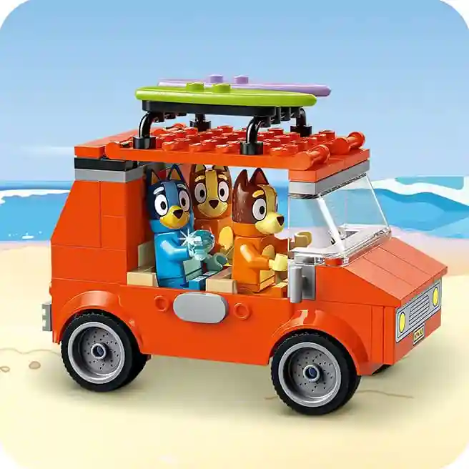 Constructor LEGO Bluey Excursie cu mașina familiei și plajă Bluey, art. 11202