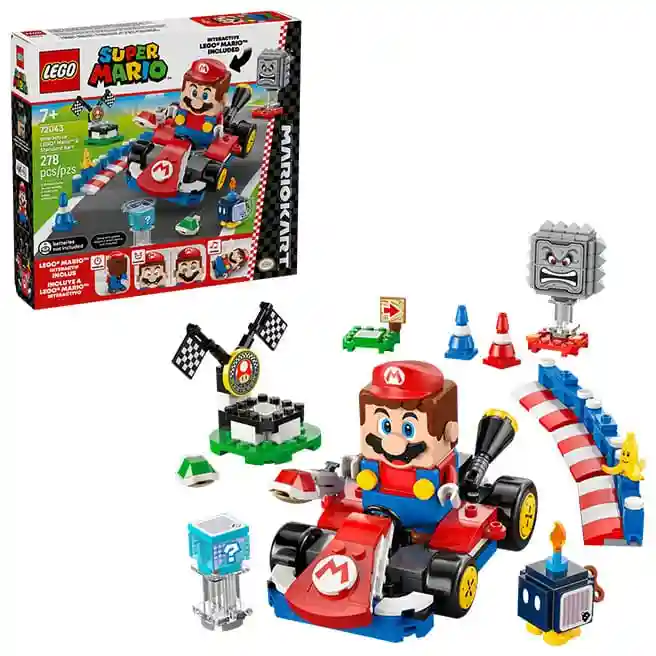 Конструктор LEGO Super Mario Mario Kart - Интерактивный Mario и стандартный карт, арт. 72043