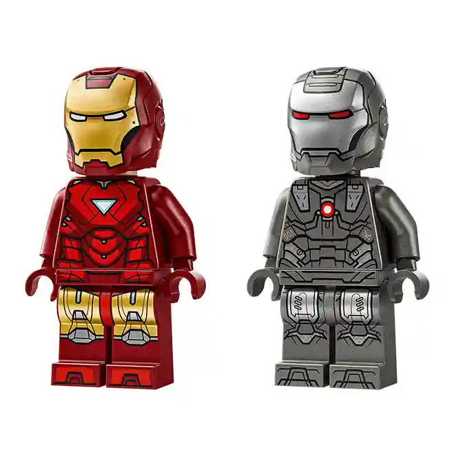 Constructor LEGO Marvel Iron Man și Mașină de Război vs. Drone Ciocan, art. 76320