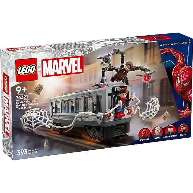 Constructor LEGO Marvel Spider-Man vs. Doctor Octopus Scenă, art. 76321