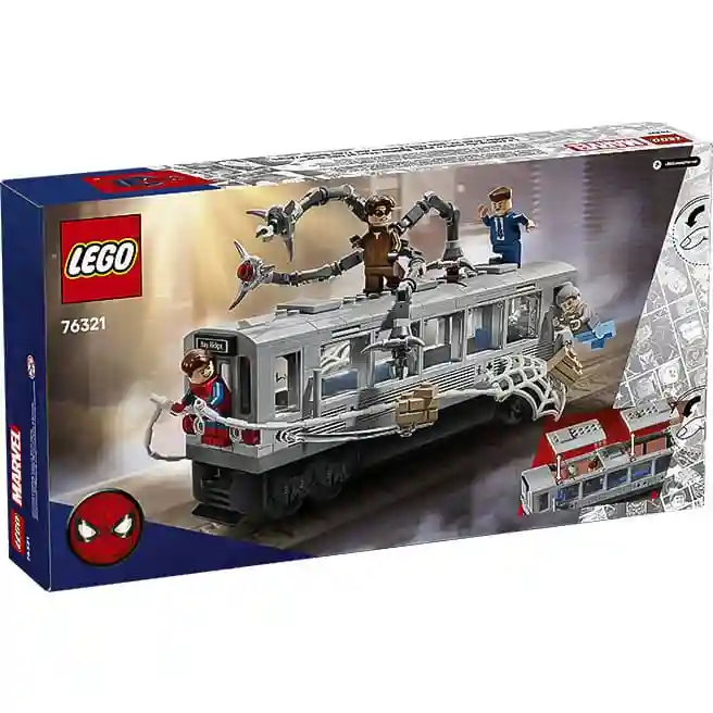 Constructor LEGO Marvel Spider-Man vs. Doctor Octopus Scenă, art. 76321