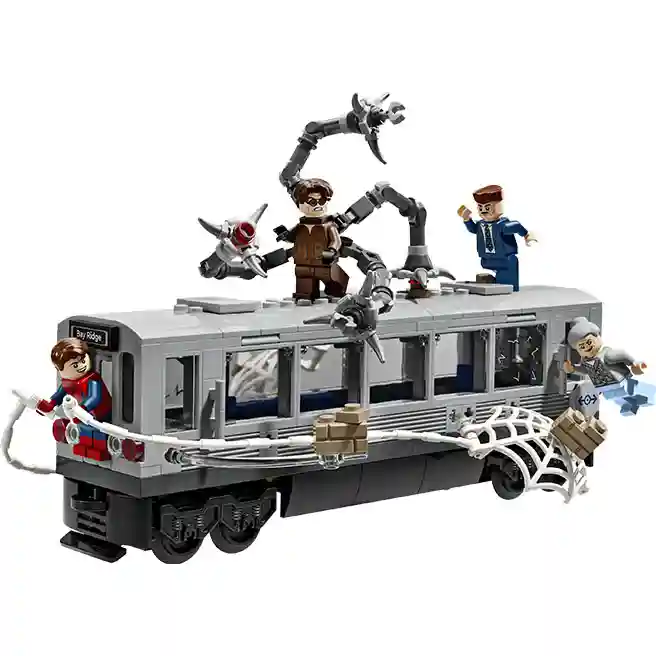 Constructor LEGO Marvel Spider-Man vs. Doctor Octopus Scenă, art. 76321