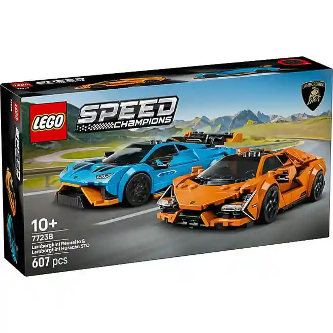 Конструктор LEGO Speed Champions Lamborghini Revuelto и Huracán STO, арт. 77238