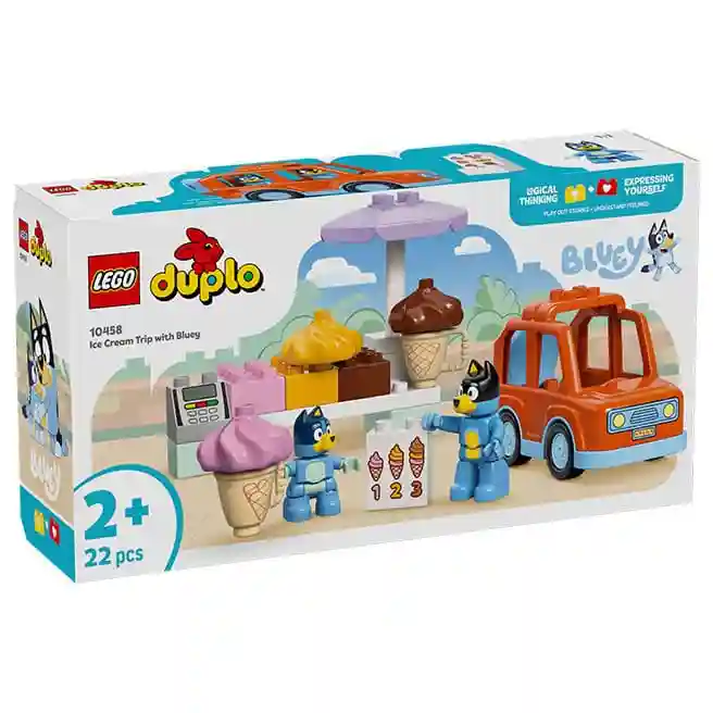 Constructor LEGO DUPLO Excursia la înghețată a lui Bluey, art. 10458