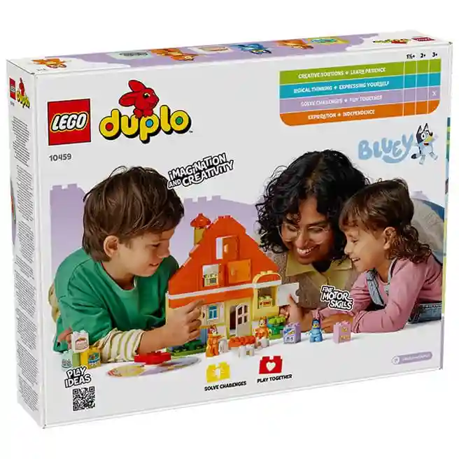 Constructor LEGO DUPLO Casa familiei lui Bluey cu joc de memorie, art. 10459