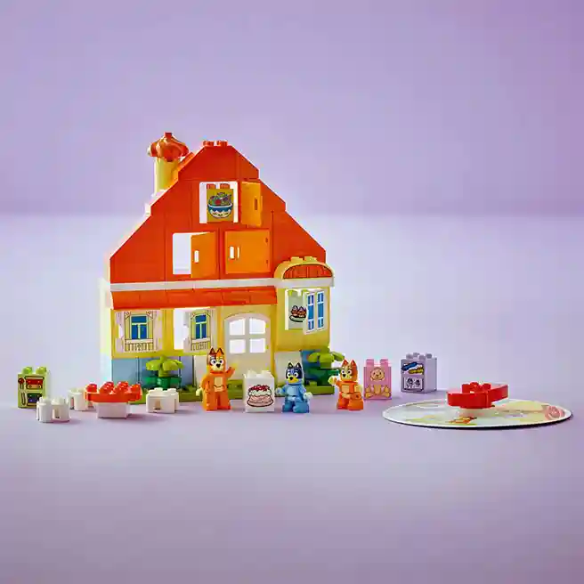 Constructor LEGO DUPLO Casa familiei lui Bluey cu joc de memorie, art. 10459
