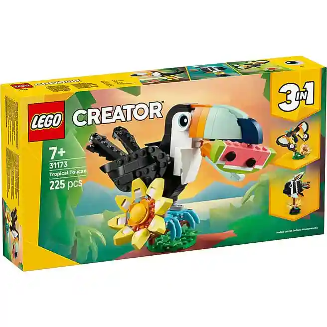 Constructor LEGO Creator Faună sălbatică: Tucan tropical, art. 31173