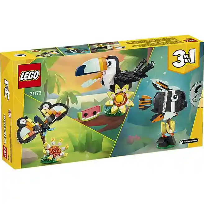 Constructor LEGO Creator Faună sălbatică: Tucan tropical, art. 31173