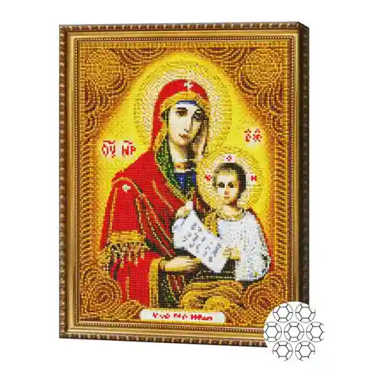 Алмазная мозаика 40x50 см. Икона Утоли Моя Печали