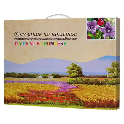 Божьи коровки на цветах, 20x30 см, картина по номерам