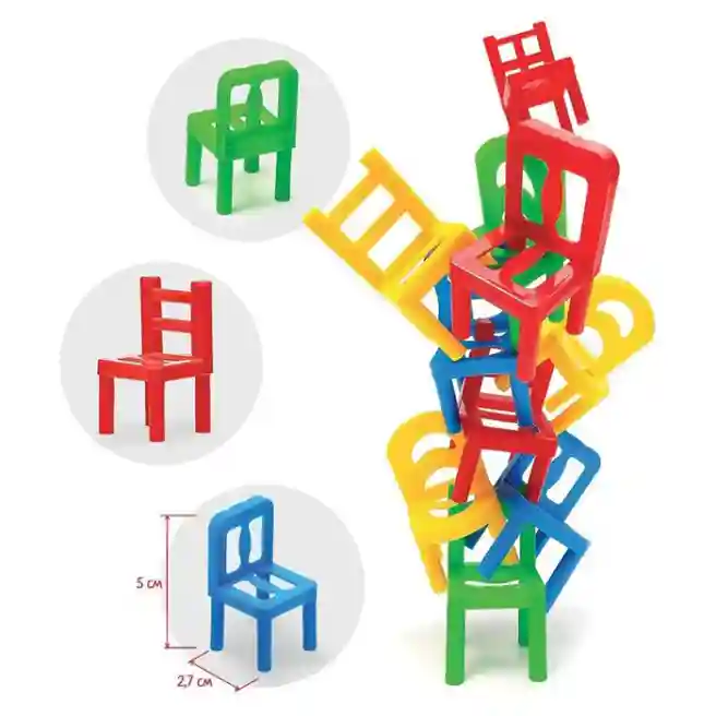 SL Joc de societate Pe 4 picioare, 18 scaune, 8 culori, 2-4 jucători, 5+, 7722463
