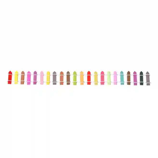 Set decor pentru creativitate de Paște, Gard din lemn 30x3 cm, 10 buc, multicolor