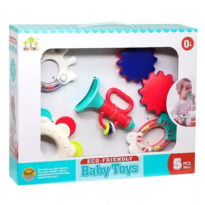 Set de zornăitoare și dentiție 5 buc, cod 1112D
