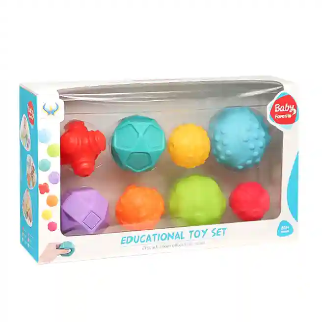 Set de jucării tactile, 8 buc, cod 1036D